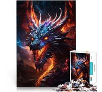 Puzzles 2000 pièces pour Adolescents Galaxie de la Nuit du feu du Dragon Jeux de détente Cadeaux du Père Noël Secret 70x100cm