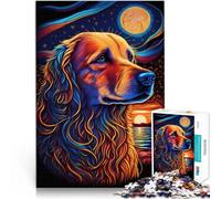 Puzzles 2000 pièces pour Adolescents Golden Retriever Style 1 Défi Difficile pour soulager Le Stress Jeu de défi Unique 70x100cm