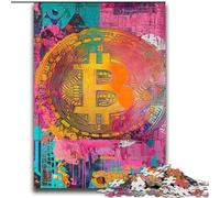 Puzzles 2000 pièces pour Adolescents Graffiti Bitcoin Un défi à compléter, mais Amusant et Humoristique, des Cadeaux d'anniversaire et des Cadeaux Uniques 70 x 100 cm