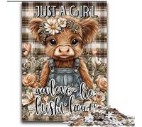 Puzzles 2000 pièces pour Adolescents, Jolies Vaches des Highlands, Jouets éducatifs, décoration d'intérieur Unique et Cadeaux pour Les Enfants de 14 Ans et Plus, 70x100cm