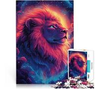 Puzzles 2000 pièces pour Adolescents Lion Solaire de l'aube astrale Impossible Activités Amusantes à la Maison, Cadeaux d'anniversaire, Cadeaux de Voyage, 70x100cm