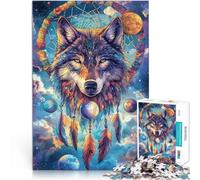 Puzzles 2000 pièces pour Adolescents Loup d'art Peint Entraînez Votre Cerveau et Vos Mains Collection d'artistes, Beaux-Arts 70x100cm
