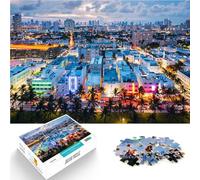 Puzzles 2000 pièces pour Adolescents Ocean Drive et Skyline Défi Difficile pour soulager Le Stress Décoration Parfaite 70x100cm