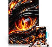 Puzzles 2000 pièces pour Adolescents Oeil de Dragon du Volcan Compétition de Vitesse Manuelle décoration Murale 70x100cm