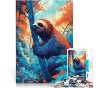Puzzles 2000 pièces pour Adolescents Paresseux dans la Jungle Jouets de Divertissement Familial décoration Murale 70x100cm