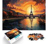 Puzzles 2000 pièces pour Adolescents Paris au Coucher du Soleil Jeux éducatifs Jouets DIY pour la décoration intérieure 70x100cm
