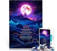 Puzzles 2000 pièces pour Adolescents Paysage Japonais, Illustration vectorielle Jouets éducatifs décoration Murale 70x100cm