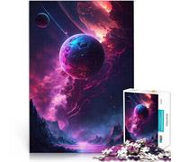 Puzzles 2000 pièces pour Adolescents Paysage Spatial Galactique Loisirs en Famille avec Affiche et Feuille de Questions correspondantes 70x100cm