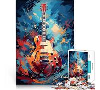 Puzzles 2000 pièces pour Adolescents Peinture à l'huile sur Guitare Jeu intellectuel Renforcer l'amour Entre Les Couples 70x100cm
