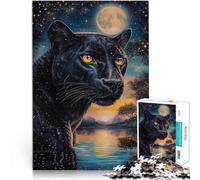Puzzles 2000 pièces pour Adolescents Peinture Couleur panthère Noire Jeux Amusants Renforcer l'amour Entre Les Couples 70x100cm
