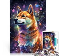 Puzzles 2000 pièces pour Adolescents Peinture de Shiba Inu Entraînez Votre Cerveau et Vos Mains Une œuvre d'art 70x100cm