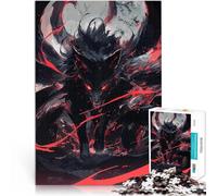 Puzzles 2000 pièces pour Adolescents Pouvoir du Kitsune Noir Jouet éducatif intellectuel décompressant Cadeau Amusant 70x100cm