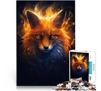Puzzles 2000 pièces pour Adolescents Renard Roux dans la forêt Réduction du Stress intéressante Jeu de défi Unique 70x100cm