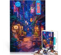 Puzzles 2000 pièces pour Adolescents Rue animée Confortable Jeu Familial Anti-Stress Défi Difficile Une œuvre d'art 70x100cm