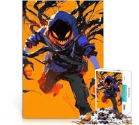 Puzzles 2000 pièces pour Adolescents Silhouette Sombre aux Yeux Brillants Casse-tête pour Cadeaux du Père Noël Secret 70x100cm