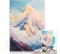 Puzzles 2000 pièces pour Adolescents Sommet de la Montagne enneigée Jouets éducatifs Car C'est Un pour Toute la Famille 70x100cm