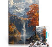 Puzzles 2000 pièces pour Adolescents Sommets Nordiques enchantés Difficile Difficile Jeu éducatif pour Anniversaire, Noël 70x100cm