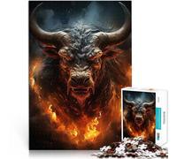 Puzzles 2000 pièces pour Adolescents Taureau Infernal Jouets Jeux éducatifs Soulagement du Stress Une œuvre d'art 70x100cm