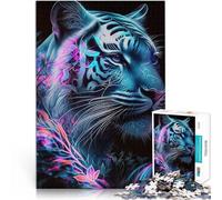 Puzzles 2000 pièces pour Adolescents Tigre Néon Entraînez Votre Cerveau et Vos Mains est idéal comme Cadeau pour Toute la Famille 70x100cm