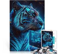 Puzzles 2000 pièces pour Adolescents Tigre Néon Jeux éducatifs Décoration d'intérieur Renforcer l'amour Entre Les Couples 70x100cm