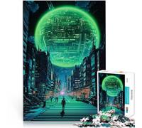 Puzzles 2000 pièces pour Adolescents Vivre sous la Lueur de la sphère Jeu de Quiz Décoration Murale, Cadeaux Uniques pour Anniversaire et Noël 70x100cm