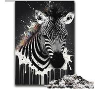 Puzzles 2000 pièces pour Adolescents Zèbre Jeux éducatifs colorés Décoration d'intérieur Collection d'artistes, Beaux-Arts 70x100cm