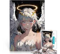 Puzzles 2000 pièces pour Adultes Ange aux Ailes Blanches Jeu Familial Anti-Stress Défi Difficile Décoration Parfaite 70x100cm