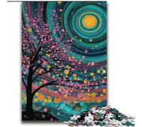 Puzzles 2000 pièces pour Adultes Arbre Ciel étoilé pour et à partir de 14 Ans Jeu Pratique Jeu de Noël Cadeaux 70x100cm