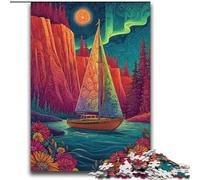 Puzzles 2000 pièces pour Adultes Bateau psychédélique Jeu éducatif Familial avec pièces entièrement emboîtables de Formes aléatoires 70x100cm