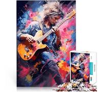 Puzzles 2000 pièces pour Adultes Belle Fille Joue de la Guitare Jeu Familial pour et est idéal comme Cadeau pour Toute la Famille 70x100cm