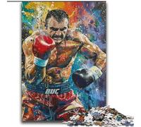 Puzzles 2000 pièces pour Adultes Boxer Difficile à réaliser mais Amusant et Humoristique avec Affiche et fiche de Questions-réponses Assorties 70x100cm