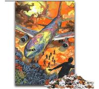 Puzzles 2000 pièces pour Adultes, Cadeaux, Avion Perdu, Difficile, avec des pièces entièrement emboîtables de Formes aléatoires, 70x100cm