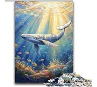 Puzzles 2000 pièces pour Adultes Cadeaux Baleines de l'océan pour et à partir de 14 Ans Jouets de Jeu Car C'est idéal comme Cadeau pour Toute la Famille 70x100cm