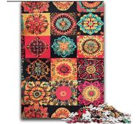 Puzzles 2000 pièces pour Adultes, Cadeaux, Collage de Fleurs Mandalas, pour Les 14 Ans et Plus, Jouet éducatif intellectuel décompressant, Superbe Cadeau 70x100cm