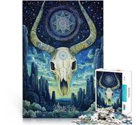 Puzzles 2000 pièces pour Adultes, Cadeaux Crâne Artistique Fait de Papier，Convient aux 14 Ans et Plus Jeu Impossible Don d'œuvres d'art。Taille：70x100cm/27.5x39.3pouce