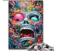 Puzzles 2000 pièces pour Adultes, Cadeaux, crâne psychédélique, Jeux éducatifs, décoration d'intérieur, Collection d'artistes, Beaux-Arts, 70x100cm