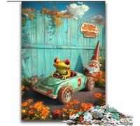 Puzzles 2000 pièces pour Adultes, Cadeaux Grenouille conduisant Une Voiture, pour Les 14 Ans et Plus, Jouet éducatif intellectuel décompressant, Superbe Cadeau 70x100cm