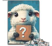 Puzzles 2000 pièces pour Adultes, Cadeaux, Moutons posant des Questions, Aide Le Cerveau à exercer, Jouets addictifs pour cultiver la Patience, décoration Murale 70x100cm