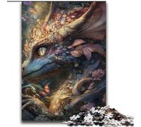 Puzzles 2000 pièces pour Adultes Cadeaux Mystérieux Dragon Volant Jeu Stimulant Cadeaux pour Est idéal comme Cadeau pour Toute la Famille 70x100cm