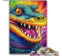 Puzzles 2000 pièces pour Adultes, Cadeaux psychédéliques, Crocodile du Nil, Aide Le Cerveau à exercer, Jouets addictifs pour cultiver la Patience, décoration Parfaite 70x100cm