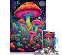 Puzzles 2000 pièces pour Adultes Champignons psychédéliques Fait de Papier，Convient aux 14 Ans et Plus Entraînez Votre Cerveau et Vos Mains Convient pour la décoration de Bureau。Taille：70x100cm