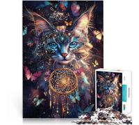 Puzzles 2000 pièces pour Adultes Chat Magique Fantastique Fait de Papier,pour Les 14 Ans et Plus Difficile à réaliser mais Amusant et Humoristique Idées Cadeaux。Taille:70x100cm/27.5x39.3pouce