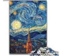 Puzzles 2000 pièces pour Adultes Château sous Le Ciel Nocturne Jeu éducatif Familial Idéal comme Cadeau pour Toute la Famille à partir de 14 Ans 70x100cm