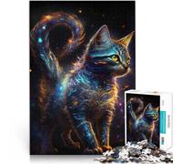Puzzles 2000 pièces pour Adultes Chaton de la nébuleuse Compétition de Vitesse Manuelle Liste de souhaits avec Le Père Noël 70x100cm