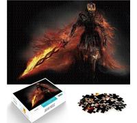 Puzzles 2000 pièces pour Adultes Chevalier de l'enfer Jouets de Divertissement Familial Convient pour la décoration de Bureau 70x100cm