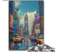 Puzzles 2000 pièces pour Adultes Couleur New York Défi d'intelligence cérébrale Jouets addictifs Cadeau Amusant pour Les 14 Ans et Plus 70x100cm