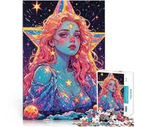 Puzzles 2000 pièces pour Adultes Déesse Cosmique dans Un océan étoilé Jouets éducatifs Liste de souhaits avec Le Père Noël 70x100cm