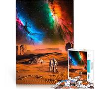 Puzzles 2000 pièces pour Adultes des astronautes sur Une planète Extraterrestre Fait de Papier，pour Les 14 Ans et Plus Jouet éducatif pour Apprendre Cadeaux d'anniversaire。Taille：70x100cm