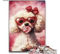 Puzzles 2000 pièces pour Adultes et Adolescents Caniche Jouets éducatifs pour l'apprentissage Jeux de Famille Jeu éducatif pour Anniversaire, Noël 70x100cm