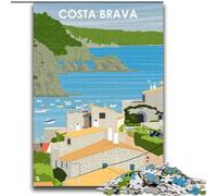 Puzzles 2000 pièces pour Adultes et Adolescents, Costa Brava, Espagne, Art, Jouets, Jeux éducatifs, Anti-Stress, Amour Entre Couples, 70x100cm